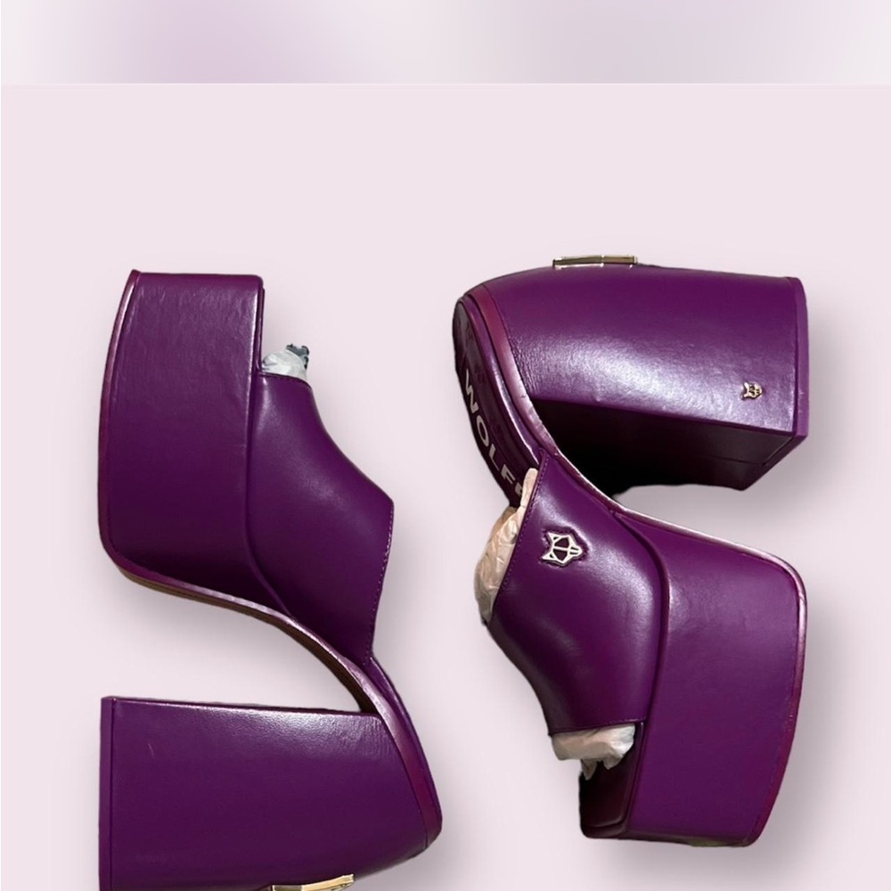 Neon Purple Platform Women's Shoes